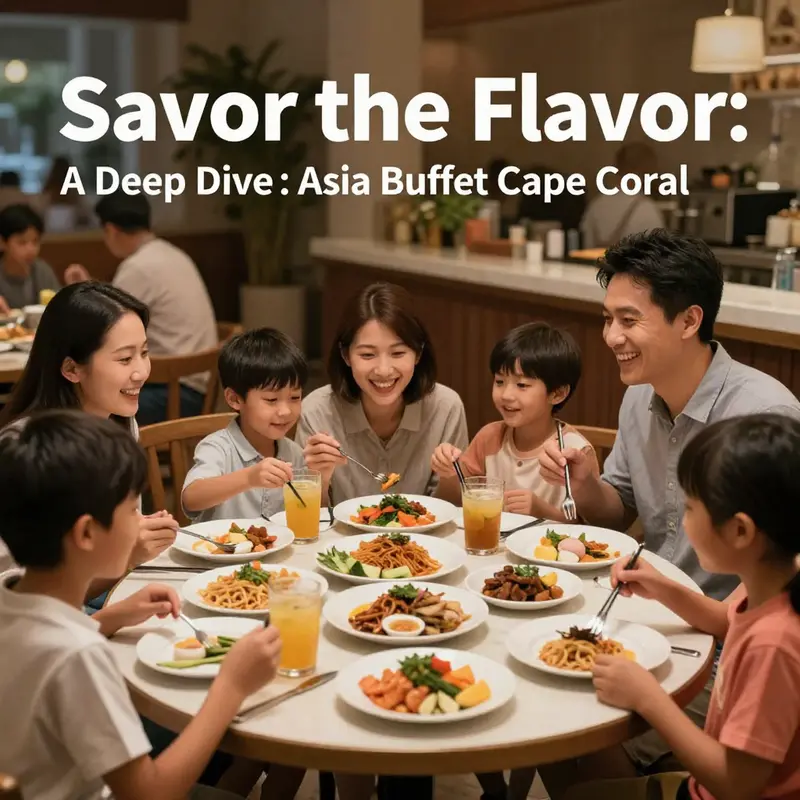 An array of culinary delights showcasing the rich offerings at Asia Buffet Cape Coral.