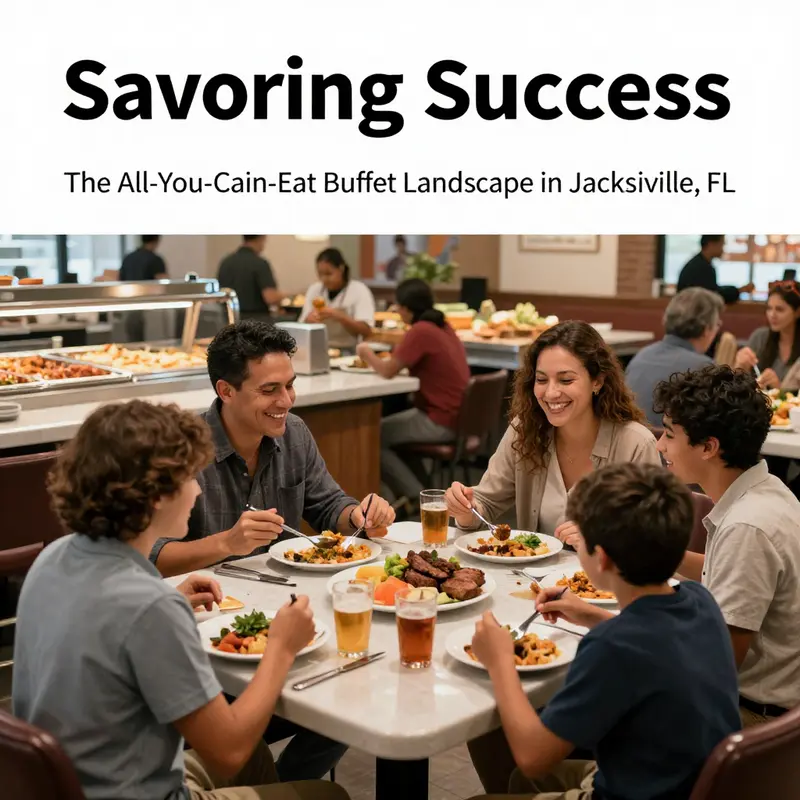 A diverse array of dishes available at the top-ranked buffets in Jacksonville, FL.
