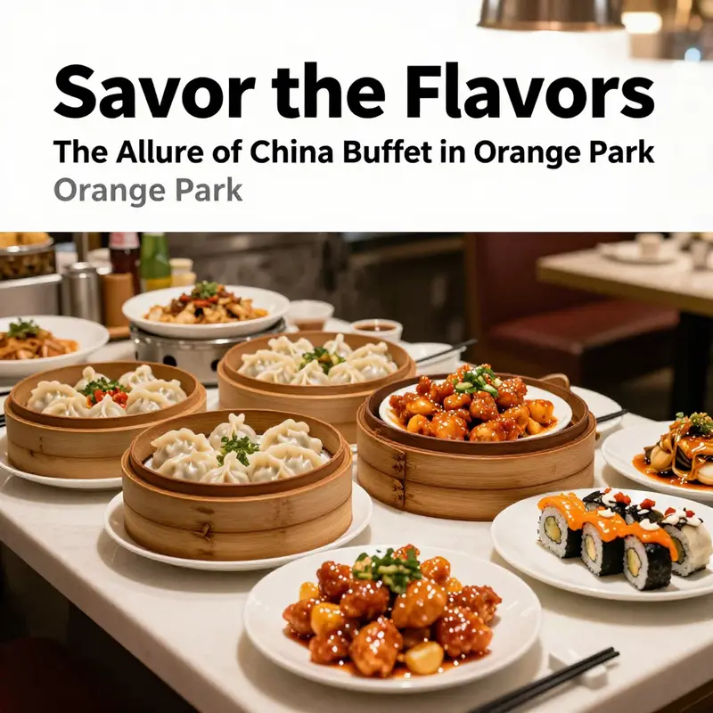 A stunning array of dishes showcasing the variety of offerings at Orange Buffet in Orange Park.