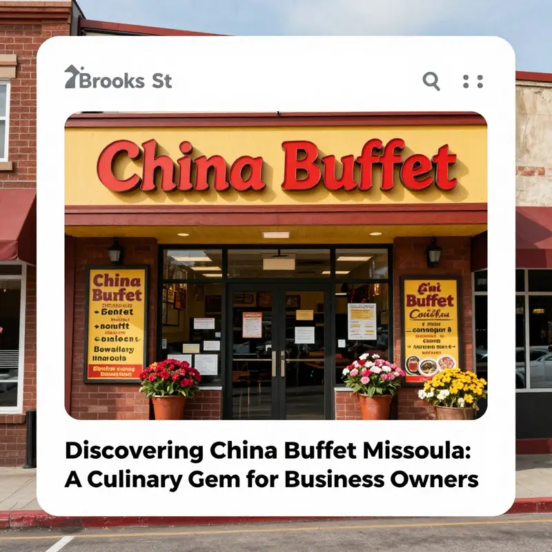 The welcoming exterior of China Buffet Missoula on Brooks St.