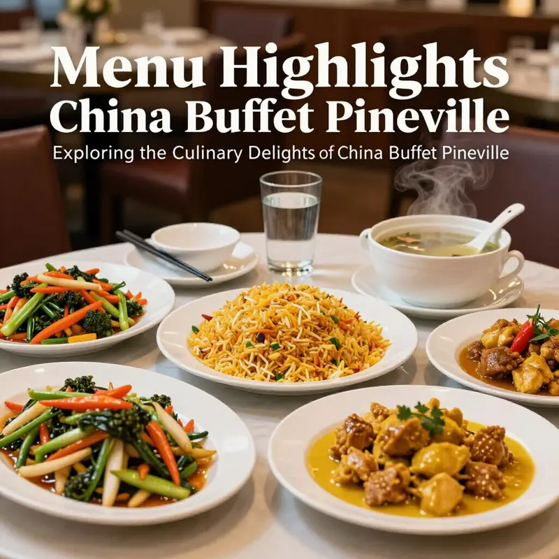 A tempting array of dishes showcasing the culinary offerings at China Buffet Pineville.