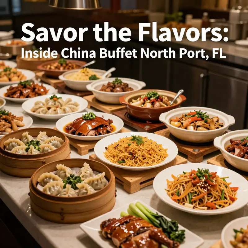 An array of vibrant dishes at China Buffet, showcasing traditional Chinese flavors and colorful presentations.