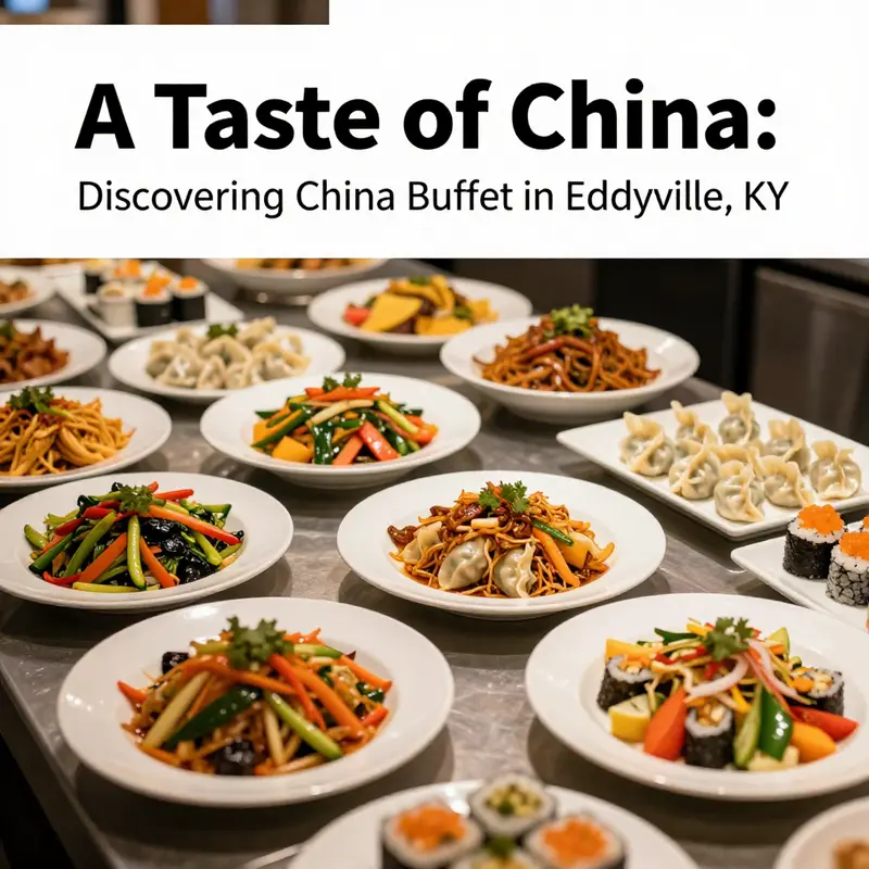 China Buffet in Eddyville, KY, welcomes customers with its inviting front entrance and bustling atmosphere.