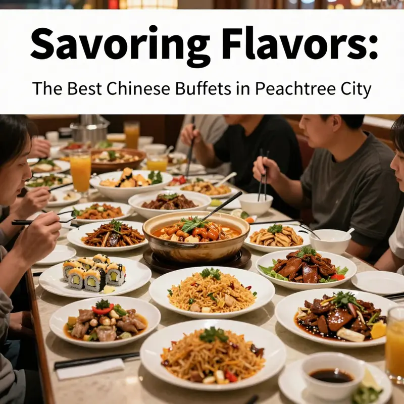 Diners enjoying a rich assortment of dishes at Chin Chin in Peachtree City.