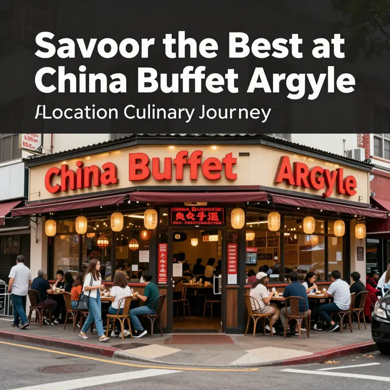 The inviting exterior of China Buffet Argyle in Jacksonville, Florida.