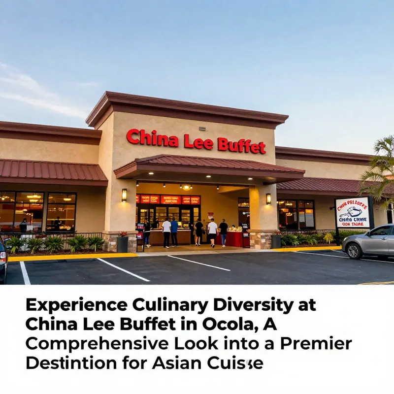A view of the exterior of China Lee Buffet in Ocala, with the restaurant's sign and an inviting atmosphere.