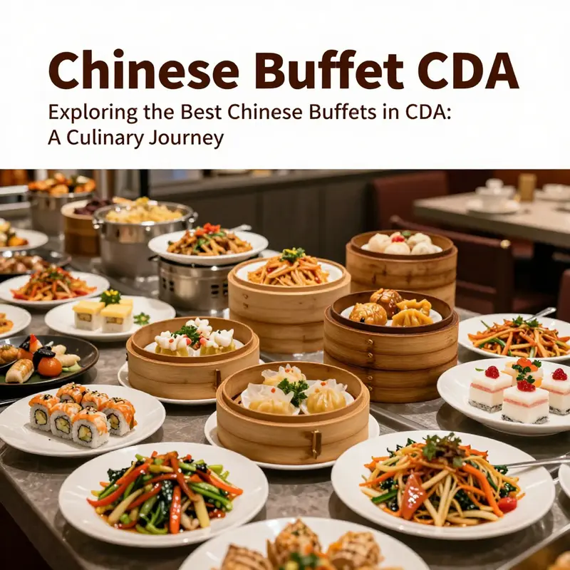 A vibrant spread of dishes at a local Chinese buffet, inviting patrons to indulge.