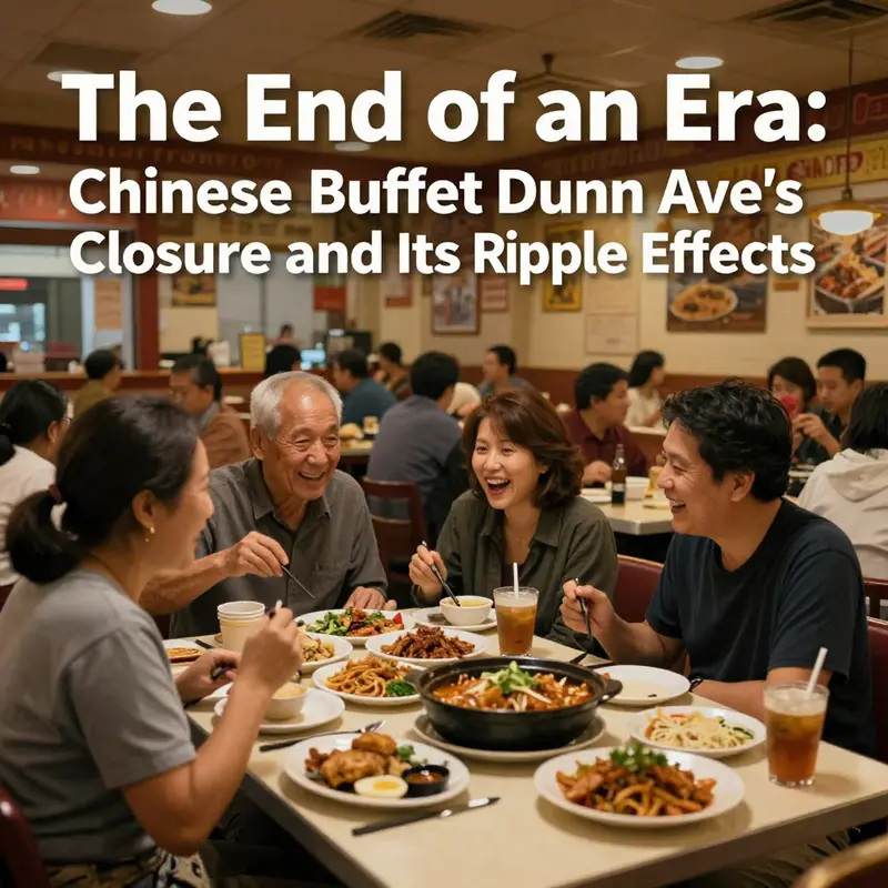 An image that captures the lively atmosphere and community spirit of Chinese Buffet Dunn Ave filled with satisfied customers.