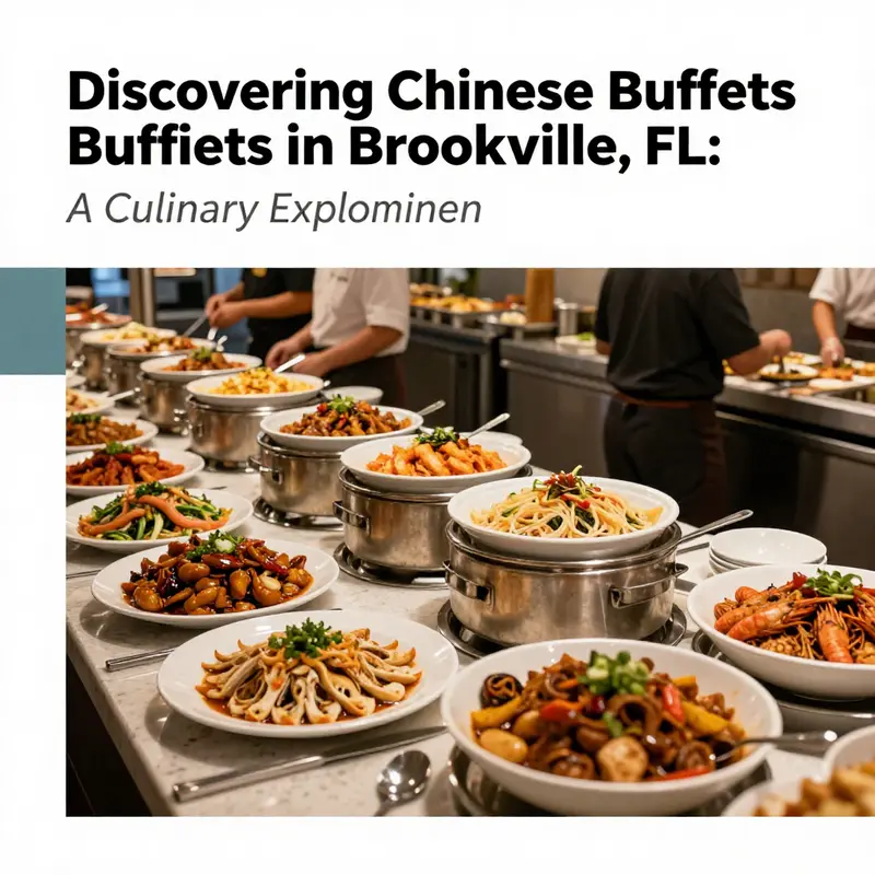 An assortment of colorful Chinese dishes in a buffet setting, representing the culinary diversity available in Brooksville, FL.