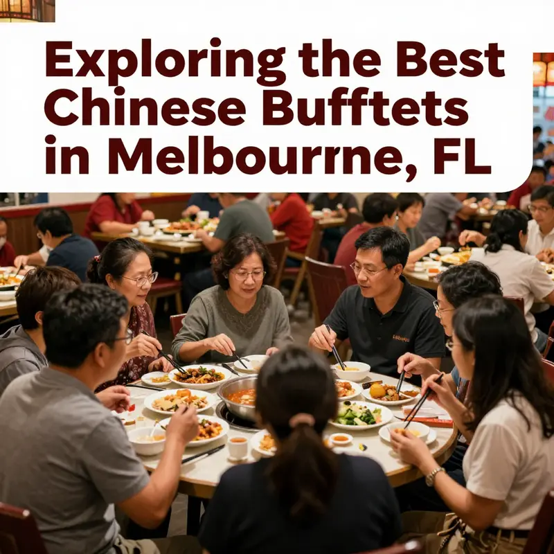 Diners enjoying the buffet at Crystal Buffet Hibachi & Grill, a local favorite in Melbourne, FL.
