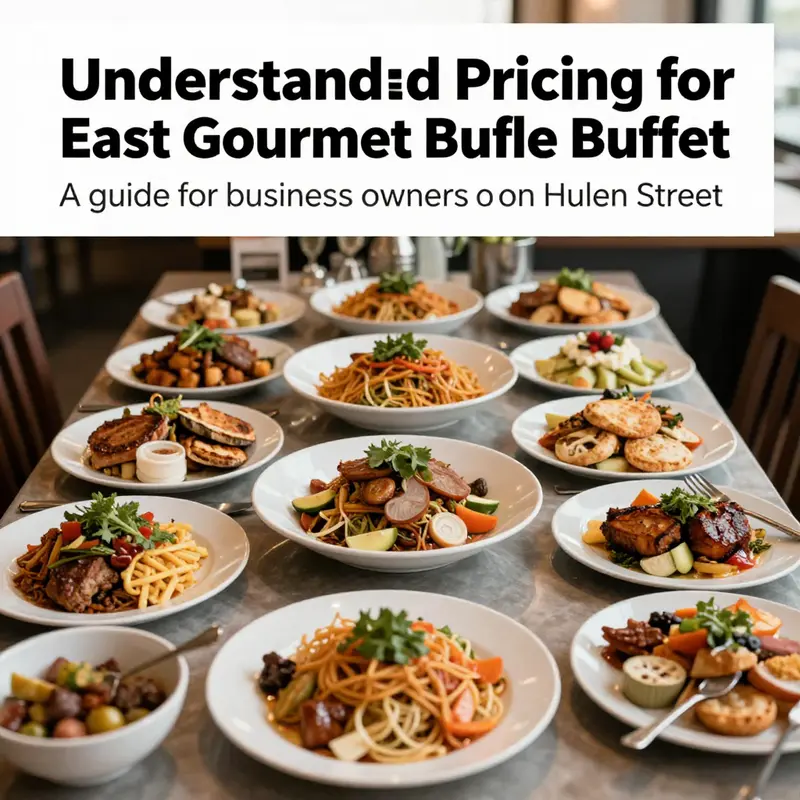 A picturesque arrangement of dishes from East Gourmet Buffet, highlighting the diverse offerings available for customers.