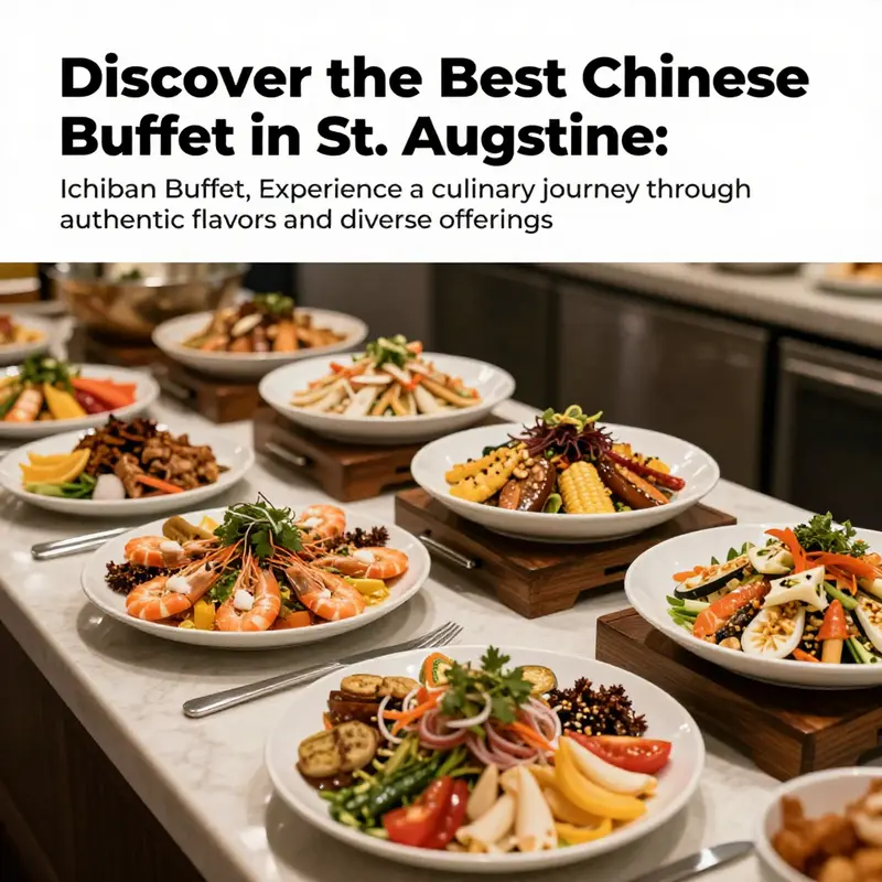 A buffet table showcasing a variety of colorful dishes at Ichiban Buffet.
