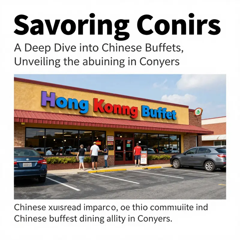 The inviting exterior view of Hong Kong Buffet in Conyers, showcasing its appeal to locals and visitors.