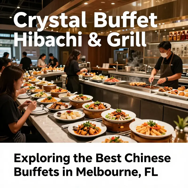 Diners enjoying the buffet at Crystal Buffet Hibachi & Grill, a local favorite in Melbourne, FL.
