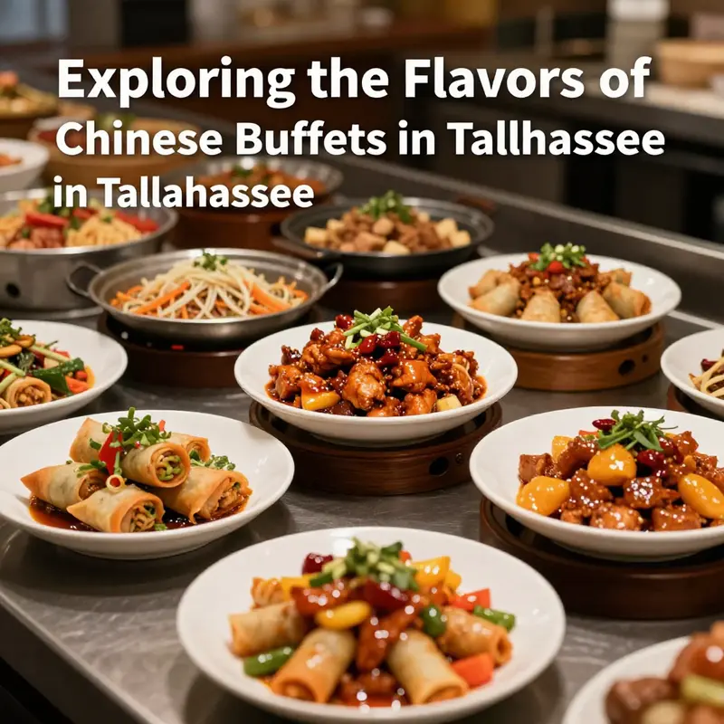 An enticing selection of dishes available at a top-rated Chinese buffet in Tallahassee.