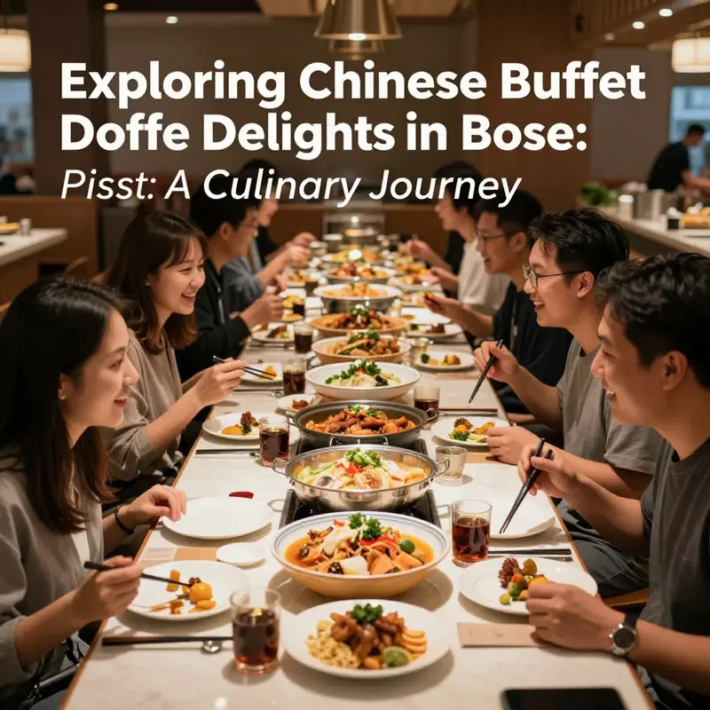 An inviting spread of diverse dishes found in the top Chinese buffets of Boise.