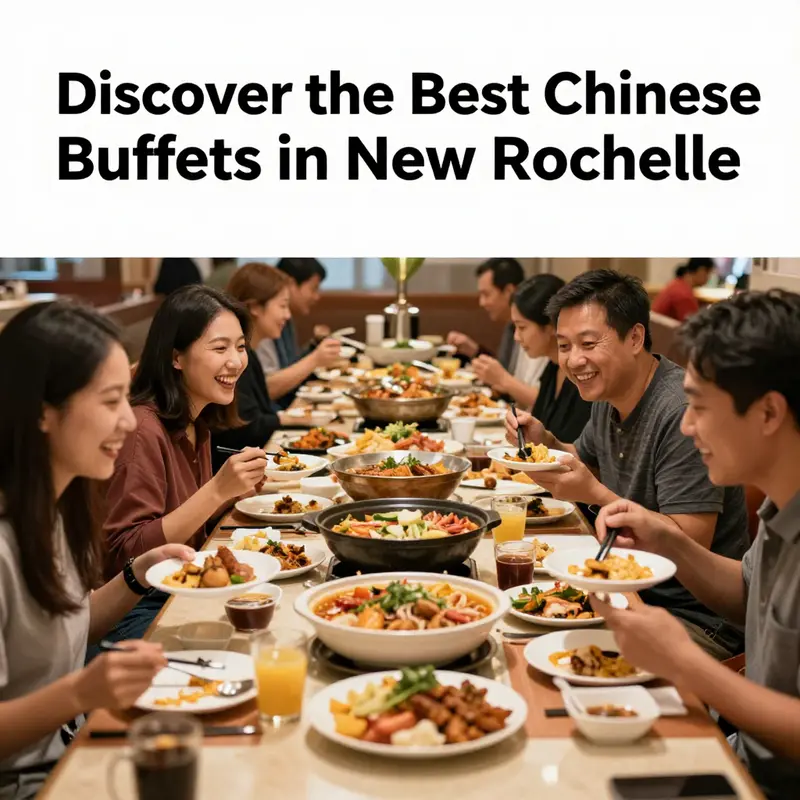 A variety of dishes served at a Chinese buffet in New Rochelle, reflecting the diversity of options available.