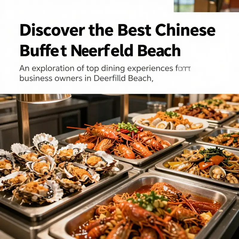 A colorful array of seafood and Chinese dishes displayed at a buffet restaurant in Deerfield Beach.