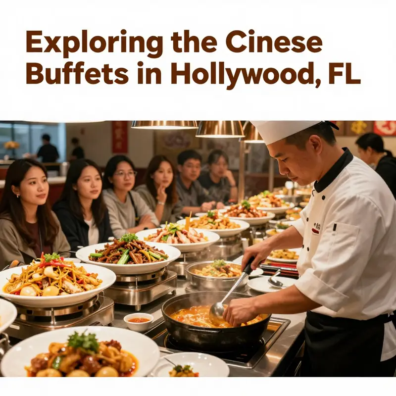 Diners savoring an array of Chinese dishes at Teppanyaki Buffet in Hollywood, FL.