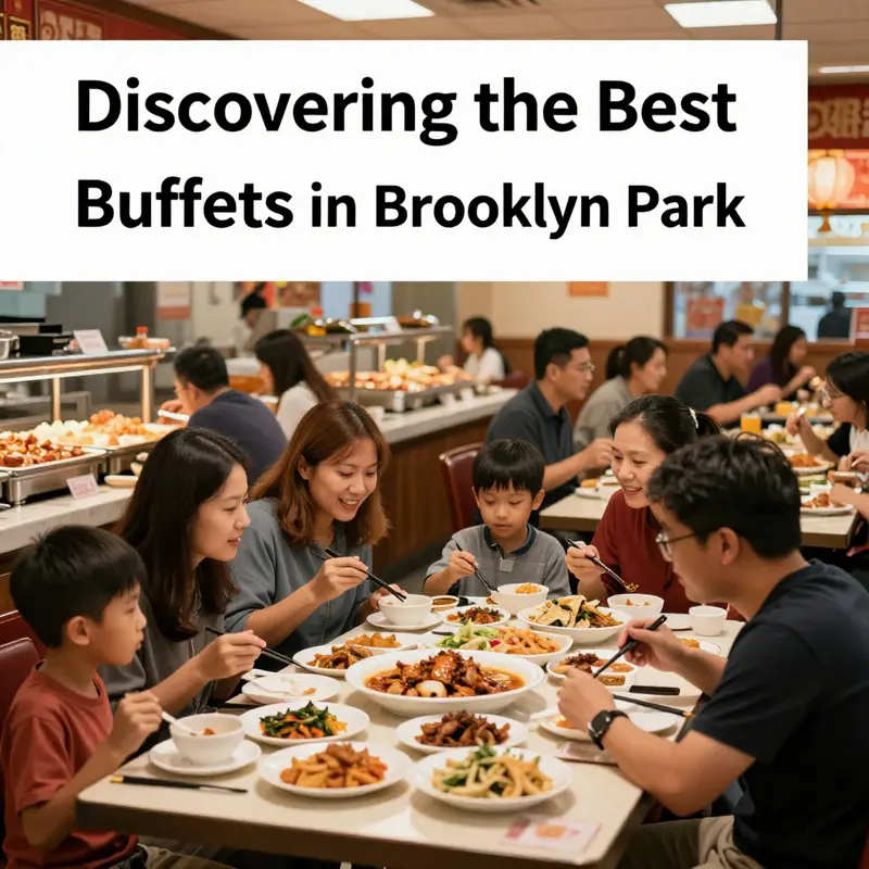 A delicious array of Chinese dishes available at popular buffets in Brooklyn Park.