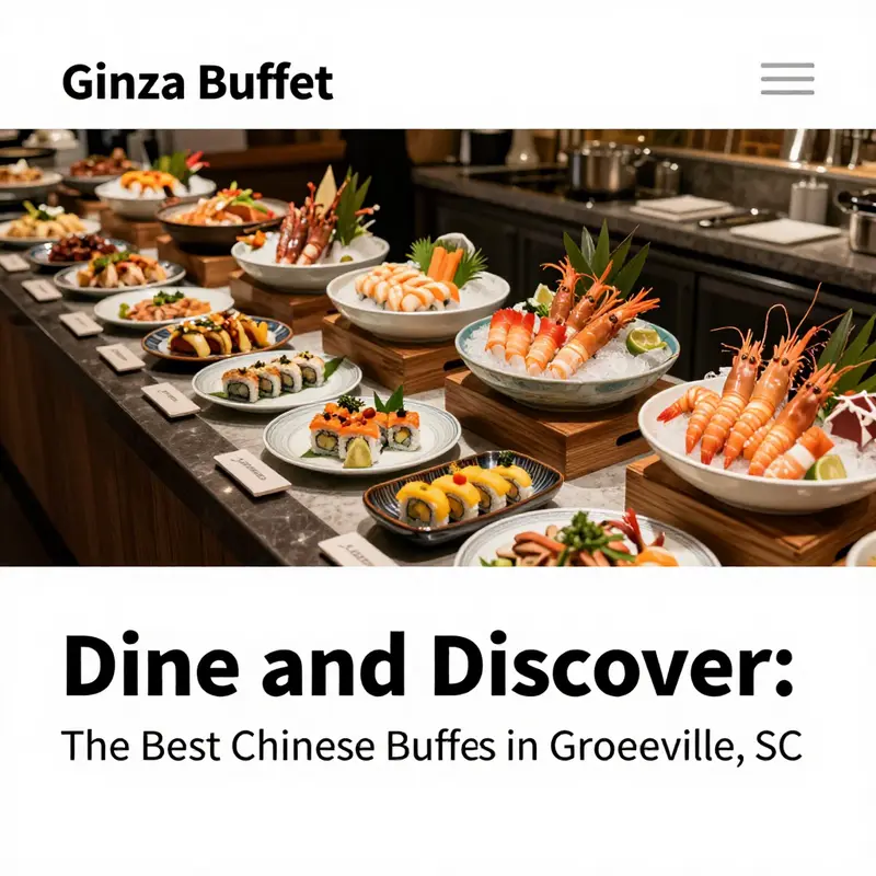 A captivating arrangement of dishes at Ginza Buffet, featuring a diverse range of Chinese and Japanese cuisine.