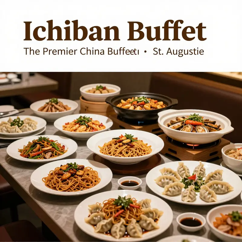 An enticing selection of traditional Chinese dishes at Ichiban Buffet, showcasing the diverse culinary offerings.