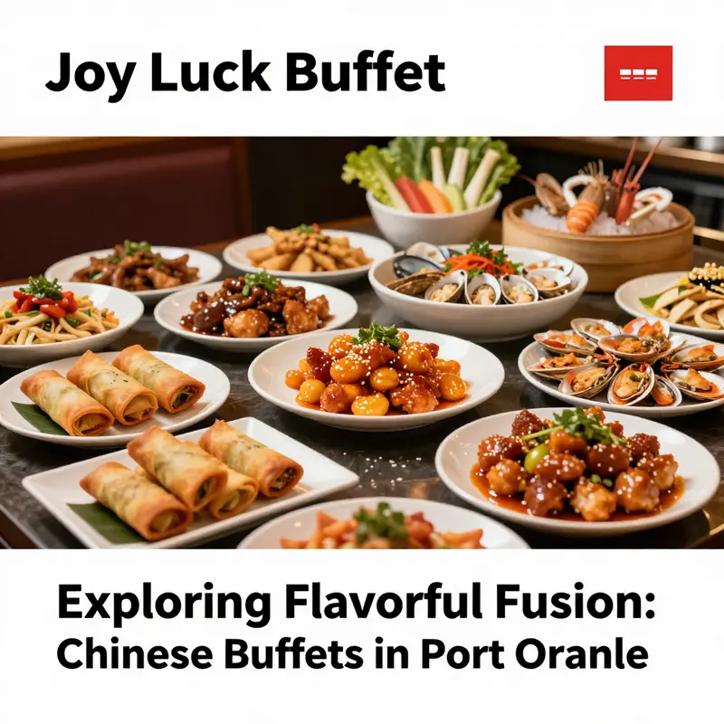 An inviting array of dishes at Joy Luck Buffet, illustrating the diverse flavors available.