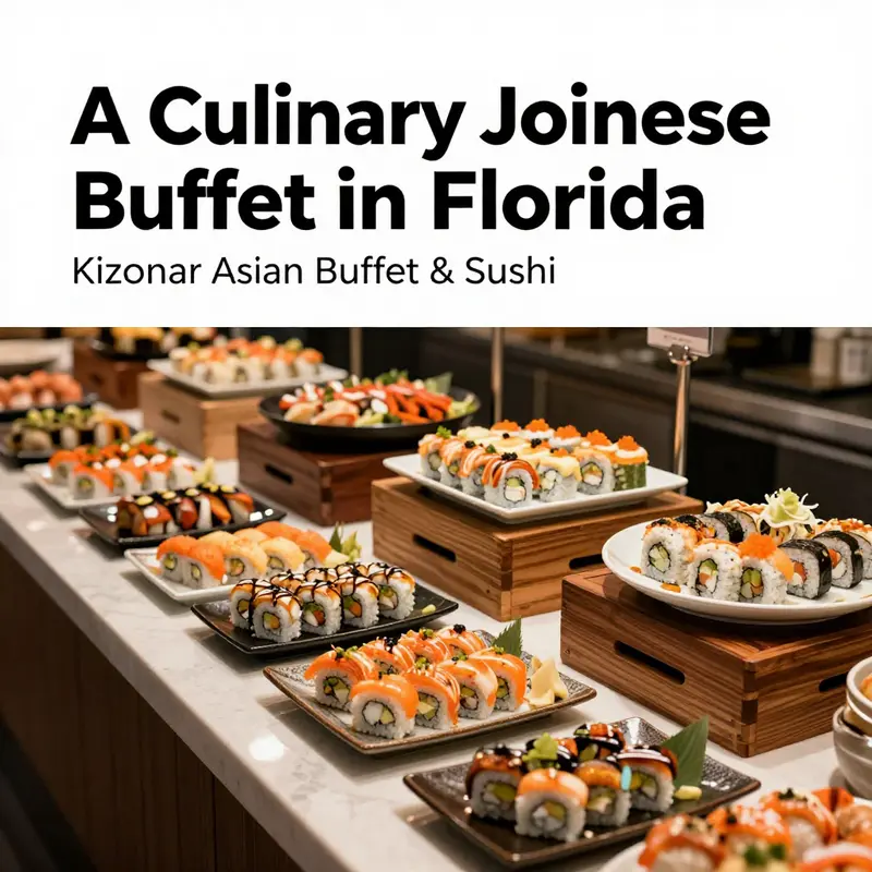 A vibrant selection of sushi and Asian dishes at Kizuna Asian Buffet & Sushi.