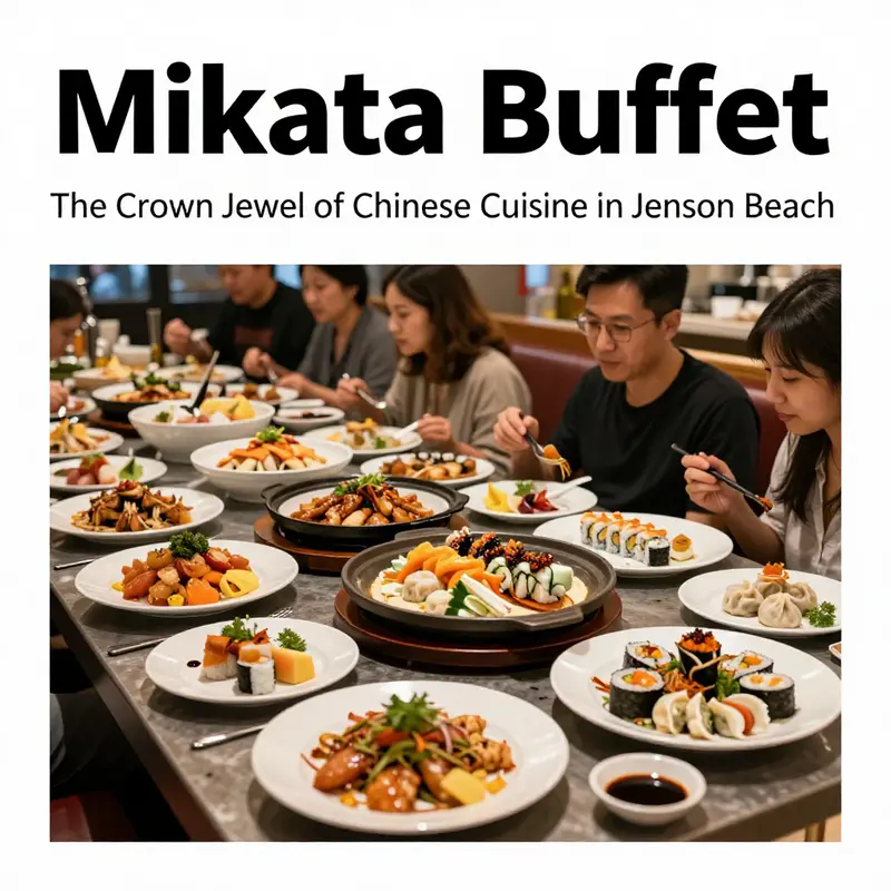The lively atmosphere of Mikata Buffet, where diners relish an array of delightful Chinese dishes.