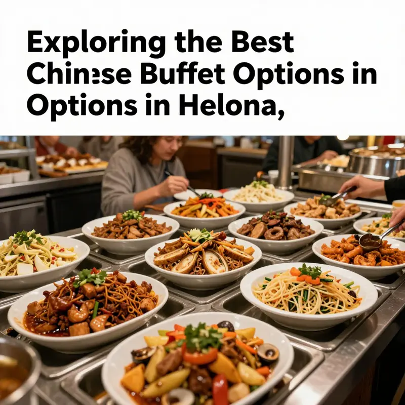 A diverse array of dishes at a Helena Chinese buffet, highlighting vibrant menu options.