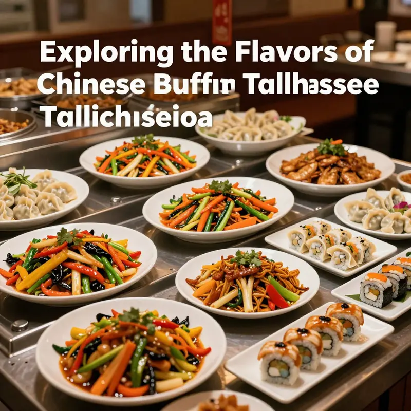 An enticing selection of dishes available at a top-rated Chinese buffet in Tallahassee.