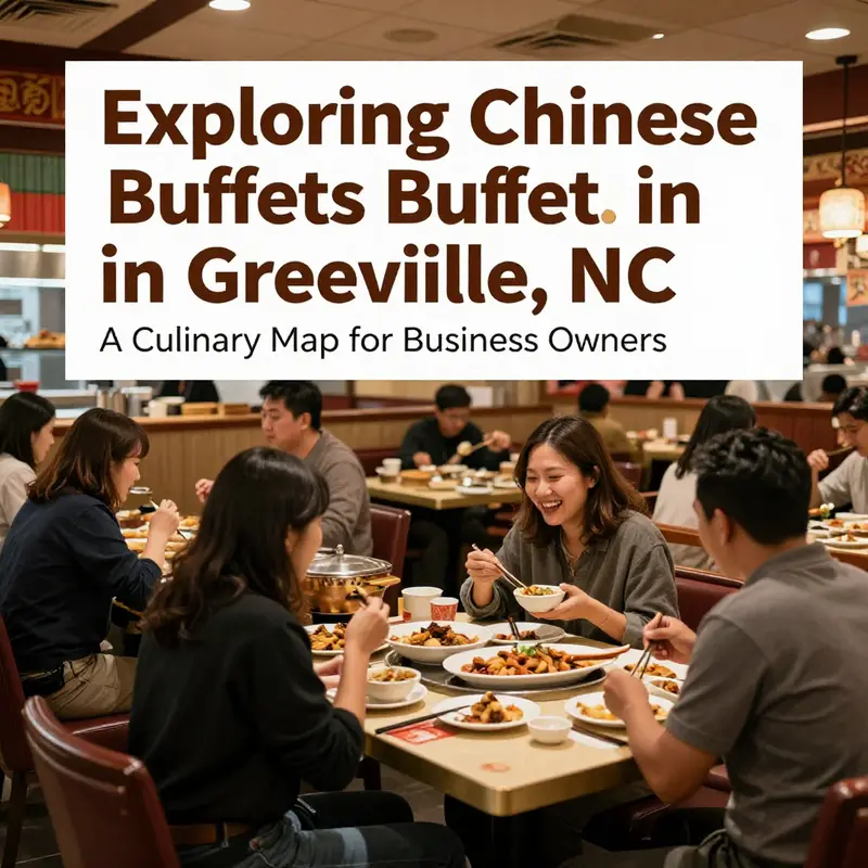A colorful variety of dishes across popular Chinese buffets in Greenville, NC.