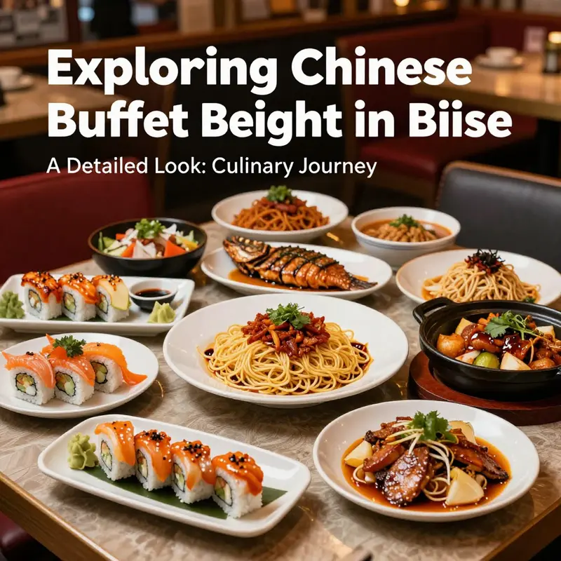 An inviting spread of diverse dishes found in the top Chinese buffets of Boise.