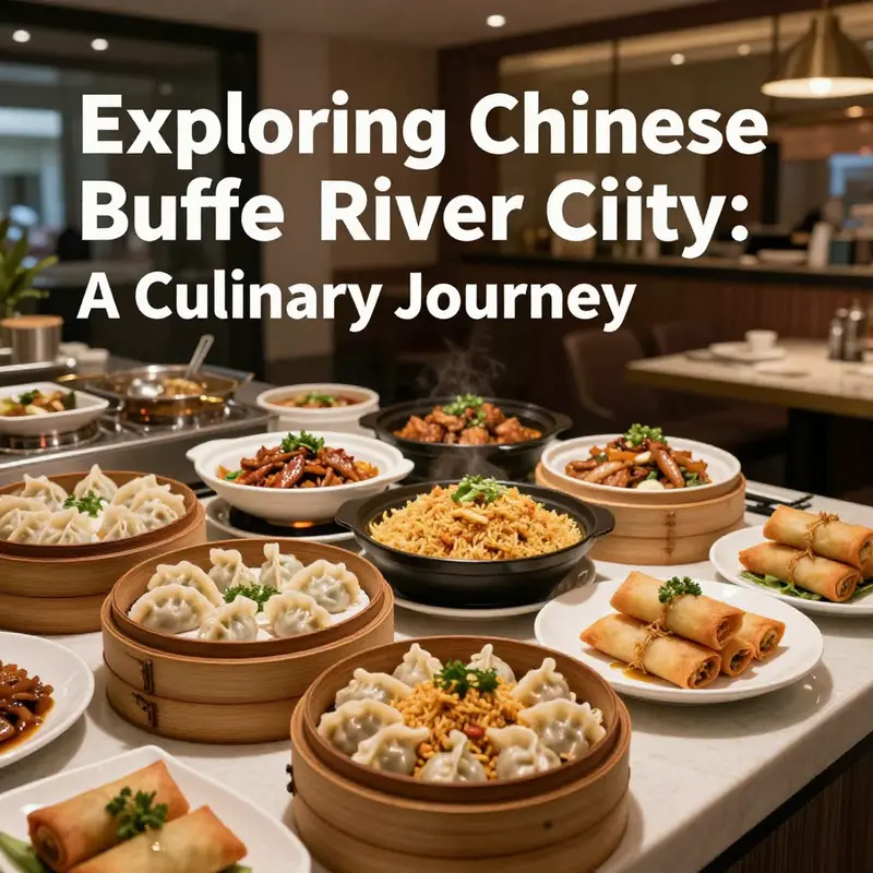 Diverse and colorful spread of Chinese cuisine at a buffet, illustrating the captivating dining options available.