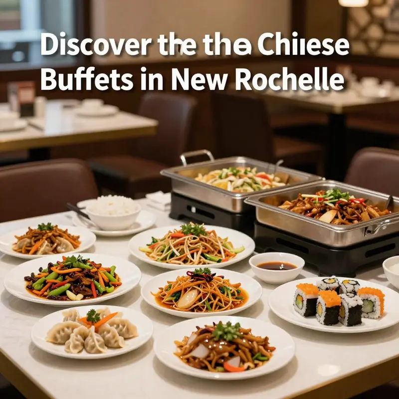 A variety of dishes served at a Chinese buffet in New Rochelle, reflecting the diversity of options available.