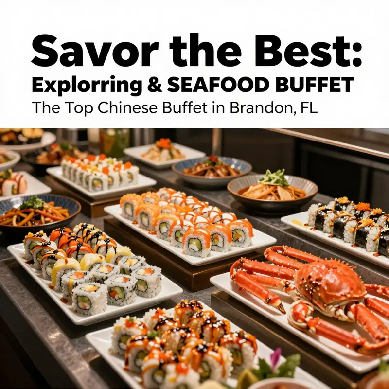 An exquisite selection of sushi and seafood at UMI, the top Chinese buffet in Brandon, FL.
