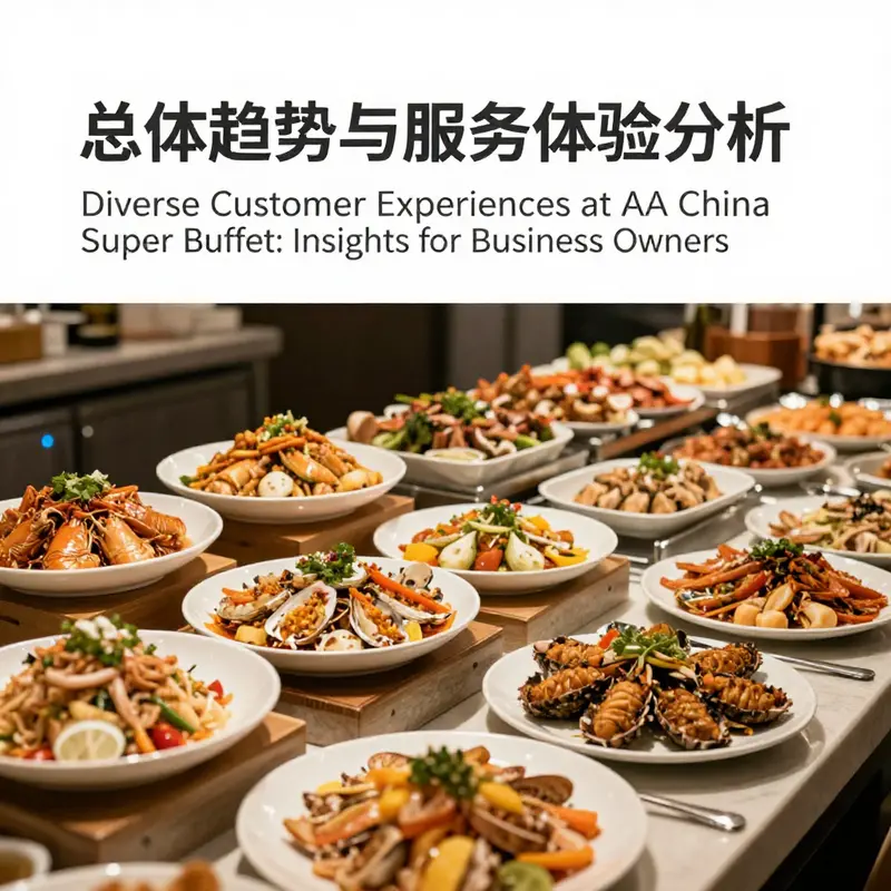 A visual representation of different AA China Super Buffet locations highlighting varying customer experiences.