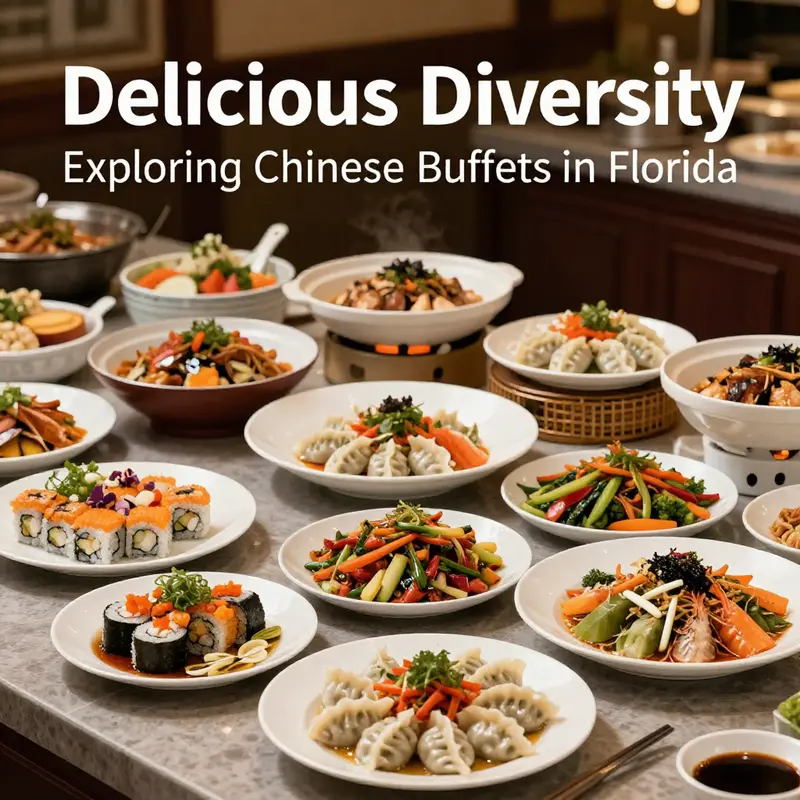 A vibrant selection of dishes available at notable Chinese buffets like Mikado, showcasing the variety offered.