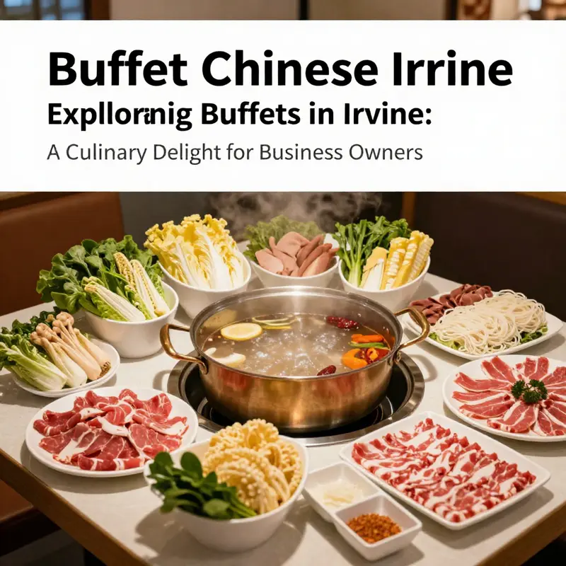 A delightful spread of ingredients for an affordable hot pot experience at Buffet Chinese Irvine.
