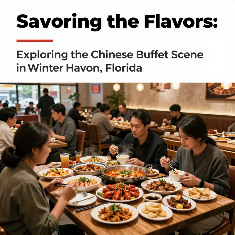 Interior view of Buffet City in Winter Haven, Florida, showcasing diners enjoying diverse dishes in a welcoming atmosphere.