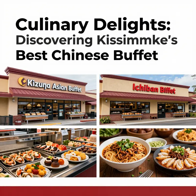 Kizuna Asian Buffet & Sushi, the top-rated Chinese buffet in Kissimmee, is a favorite for its welcoming atmosphere and diverse menu.