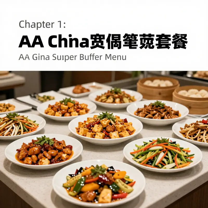 An inviting buffet spread displaying an array of dishes at AA China Super Buffet.