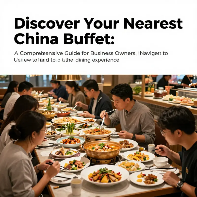 A vibrant scene of diners enjoying a bustling China Buffet, highlighting the communal dining experience.