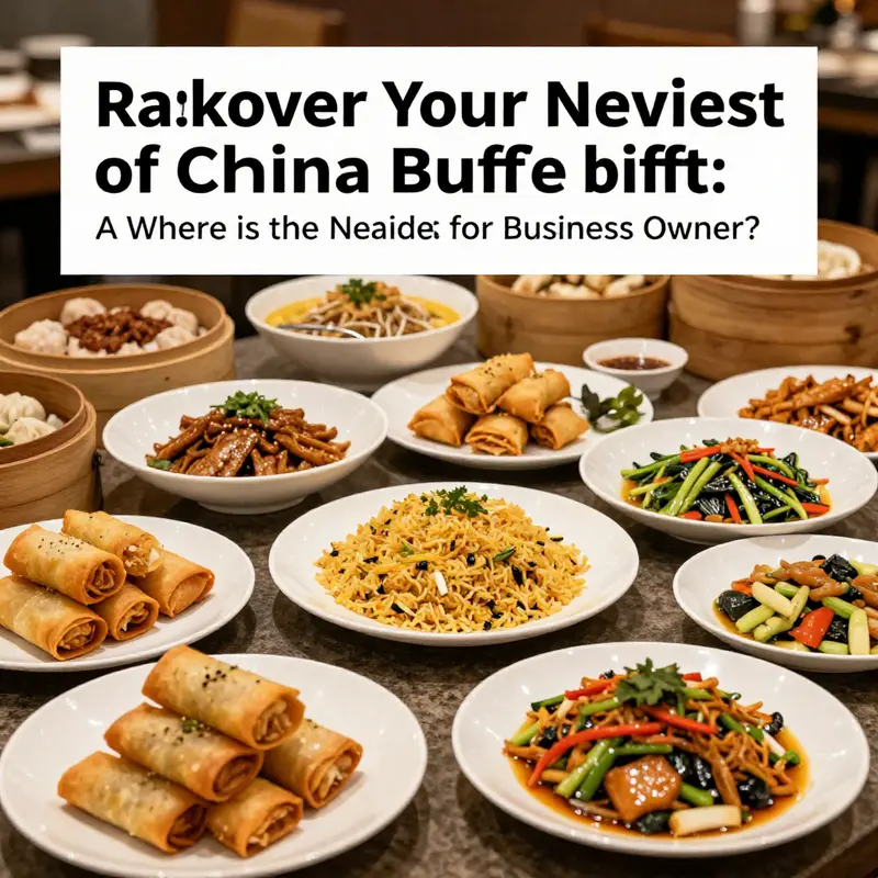A map displaying various China Buffet locations for easy navigation.