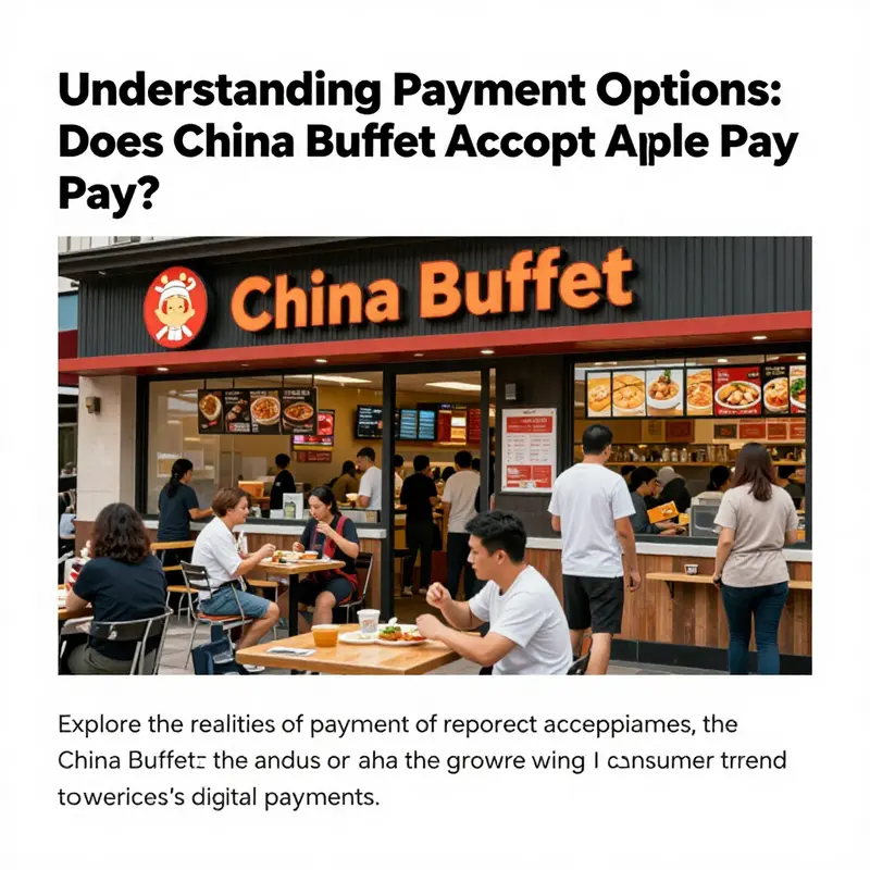 A lively exterior view of China Buffet, filled with customers entering the restaurant.
