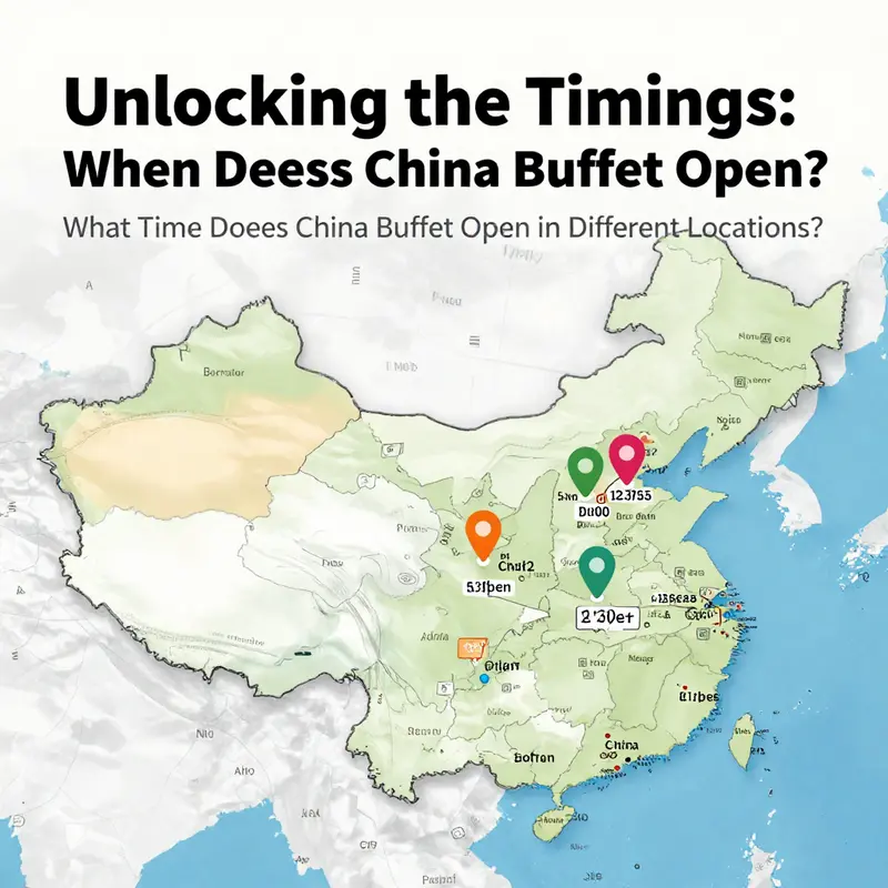 The cheerful ambiance of China Buffet as it opens at 11:00 AM, welcoming eager diners.