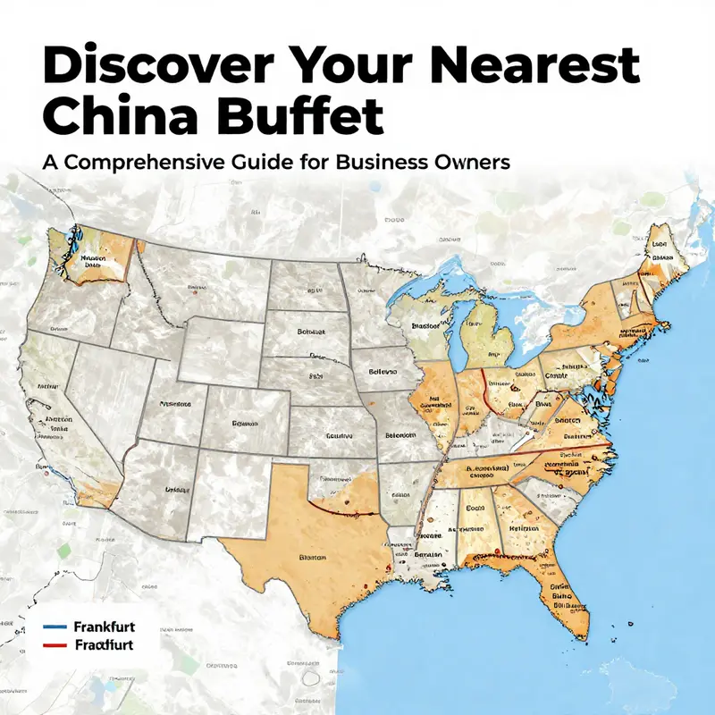 A map displaying various China Buffet locations for easy navigation.