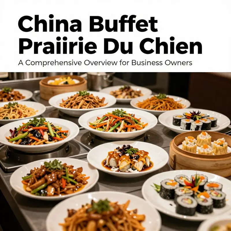 A presentation of the diverse cuisine options available at China Buffet in Prairie du Chien.