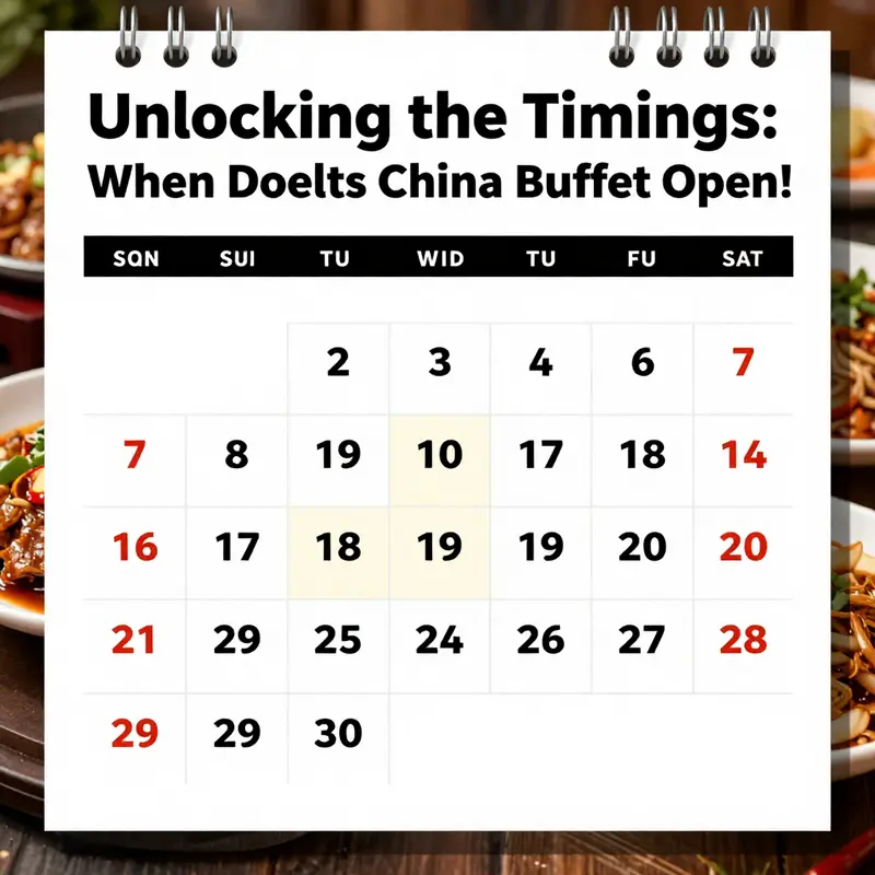 The cheerful ambiance of China Buffet as it opens at 11:00 AM, welcoming eager diners.