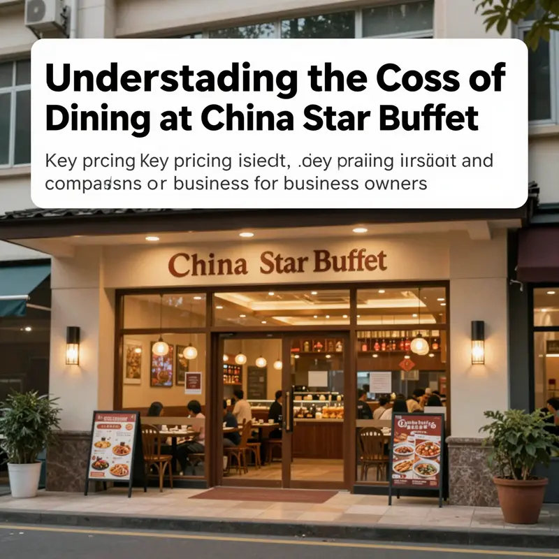A photo of the exterior of China Star Buffet, showing a well-lit entrance and inviting atmosphere for diners.